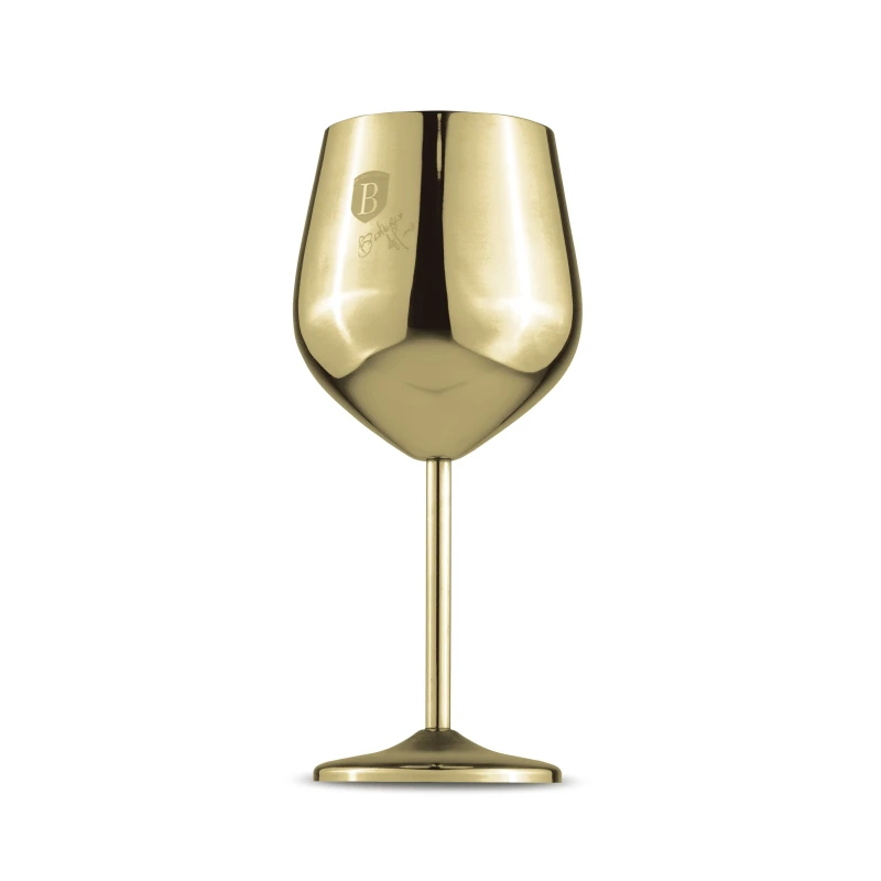 SET 2 PAHARE DE VIN CU PICIOR INALT, AURIU BH/8659 3