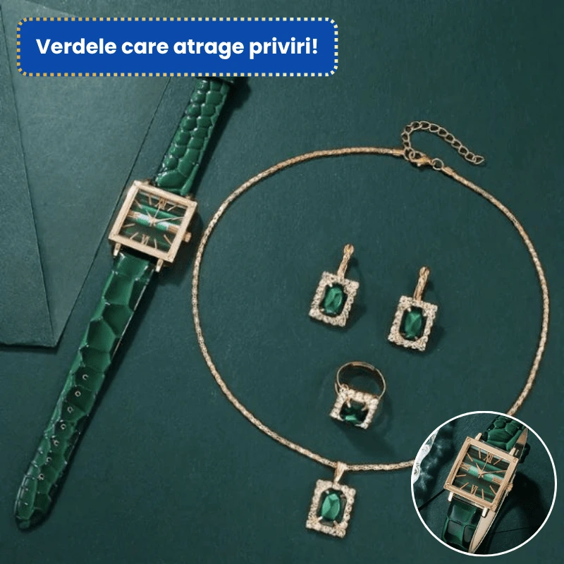 SET BIJUTERII GREEN 5