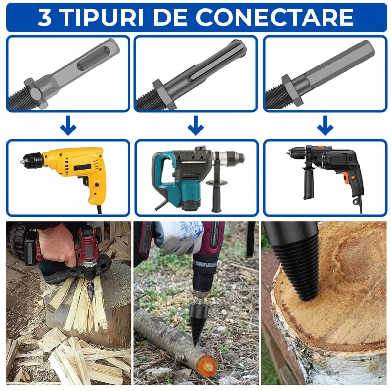 BURGHIU CONIC CU 3 ADAPTOARE 5