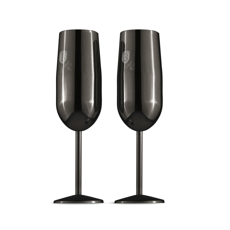 SET 2 PAHARE DE SAMPANIE, NEGRU BH/8664 1