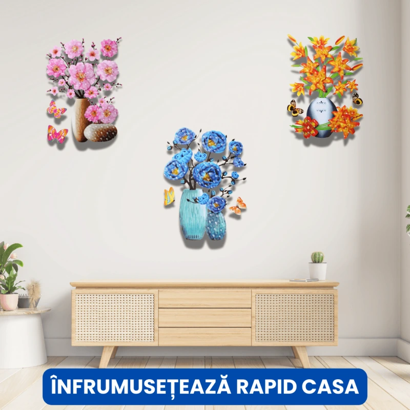 AUTOCOLANT 3D FLORI 8