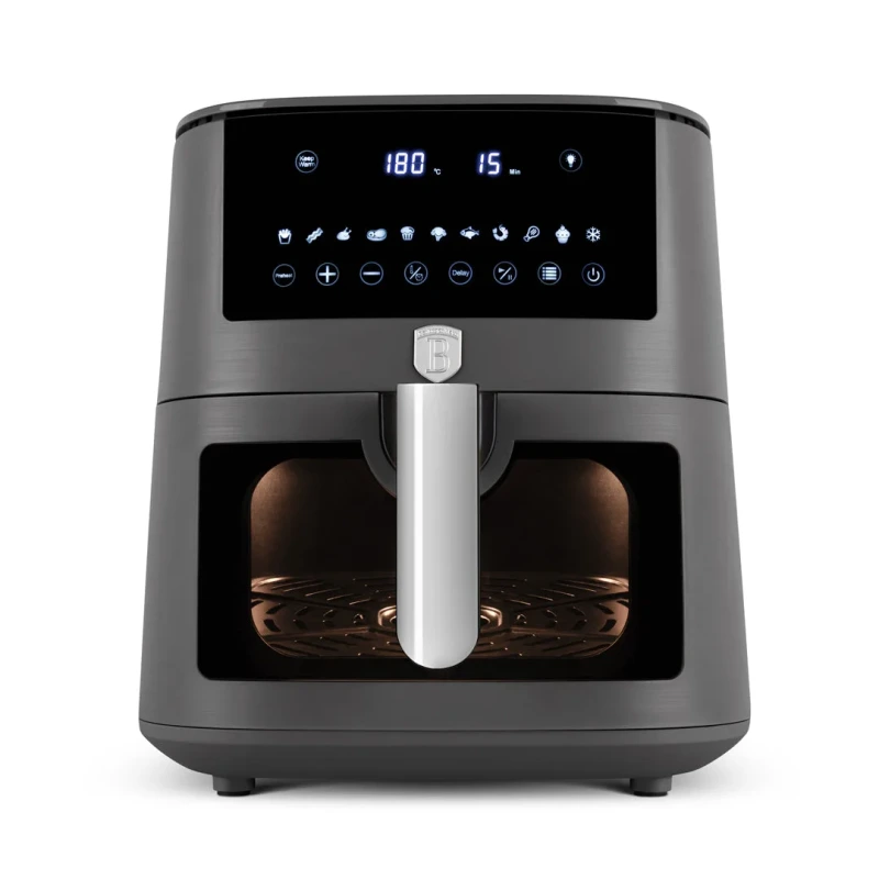AIRFRYER CU ECRAN DIGITAL SI FEREASTRA VIZIBILA (8 L), ANTRACIT BH/9609 1