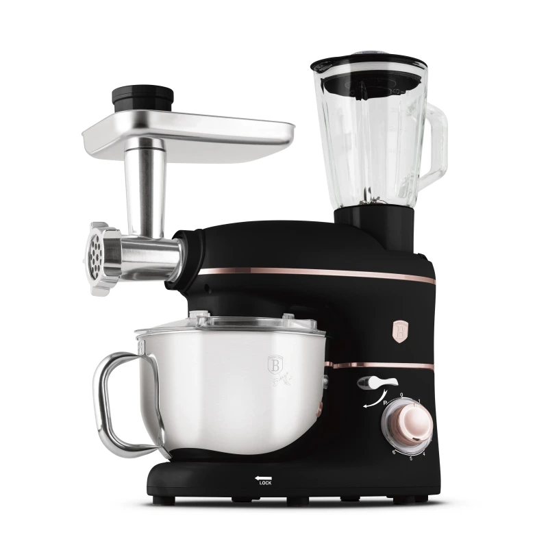 MIXER MULTIFUNCTIONAL 4 IN 1 CU BOL DIN INOX (5,5 L), NEGRU-ROSE GOLD BH/9534 1