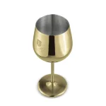 SET 2 PAHARE DE VIN CU PICIOR INALT, AURIU BH/8659 2