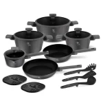 SET VASE DE GATIT 15 PIESE, ANTRACIT BH/8141NN 1