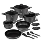 SET VASE DE GATIT 15 PIESE, ANTRACIT BH/8141NN 2