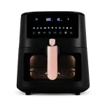 AIRFRYER CU ECRAN DIGITAL SI FEREASTRA VIZIBILA (8 L), NEGRU-ROSE GOLD BH/9604 1